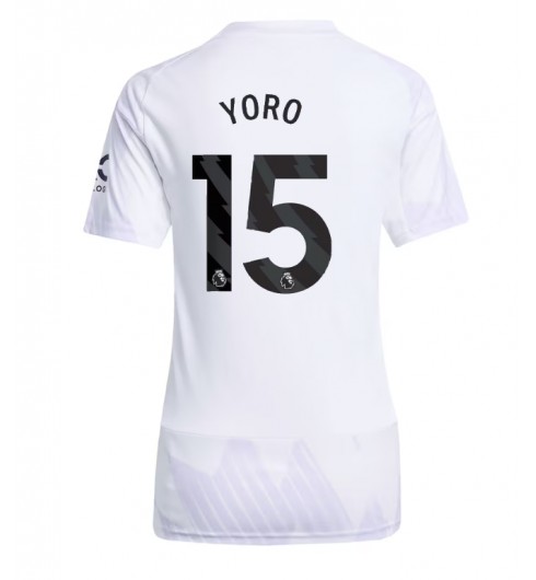 Manchester United Leny Yoro #15 Bortedrakt Dame 2025-26 Korte ermer Manchester United Leny Yoro #15 Bortedrakt Dame 2025-26 Korte ermer